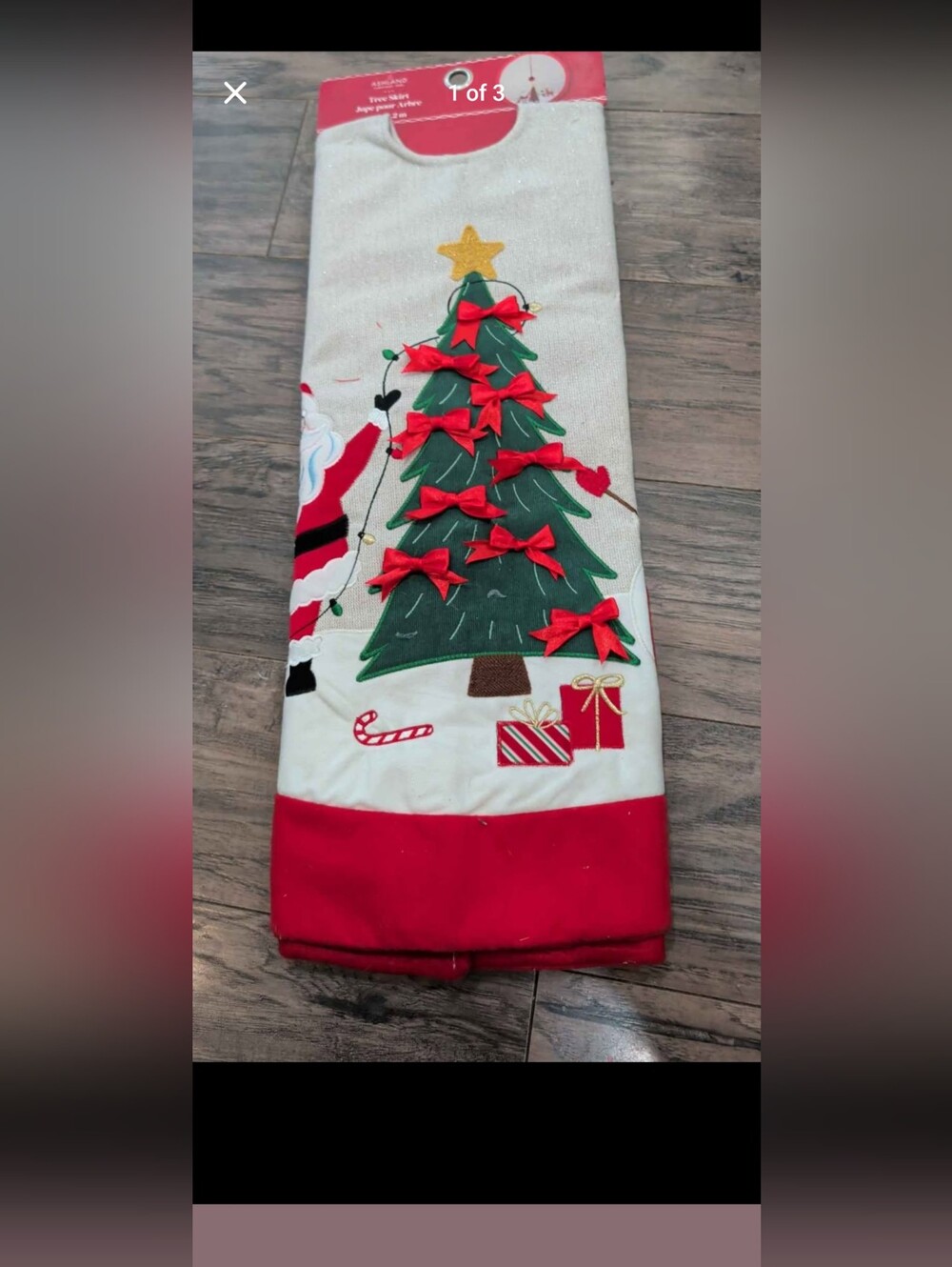 Ashland Red and Green Christmas Tree Kitchen Skirt